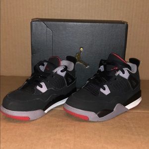 Nike Air Jordan 4 Retro (TD) Bred
